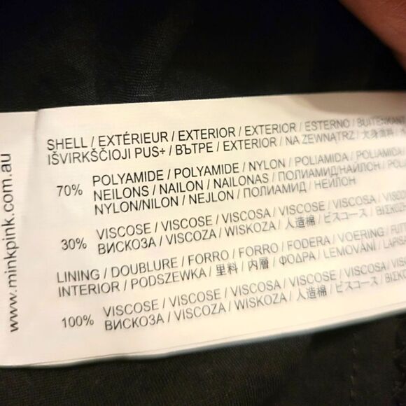 MINKPINK Revolve Tell Tale Lace Mini Dress Black Size L - Picture 9 of 9